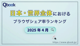 【2025年4月版】世界・日本におけるブラウザシェア率ランキング|Chromeがシェア率1位をキープ、Braveのシェア率が増加